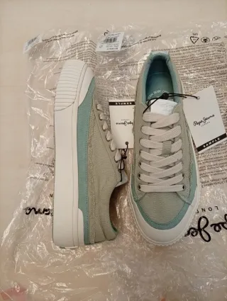 Zapatillas Pepe Jeans Talla 37 Nuevas. Verde