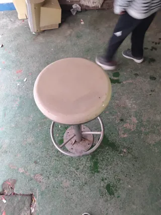 Juego 6 taburetes acero inoxidable