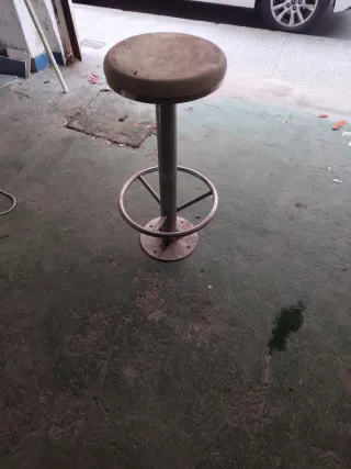 Juego 6 taburetes acero inoxidable