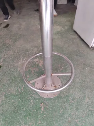 Juego 6 taburetes acero inoxidable