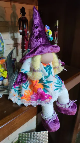 Gnoma decorativa Pasqua in velluto