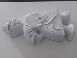 Decorazione Vintage Nonna Bavarese in ceramica