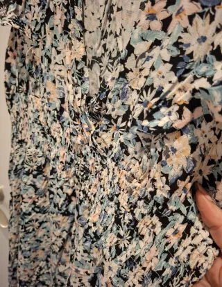 Vestido largo estampado floral