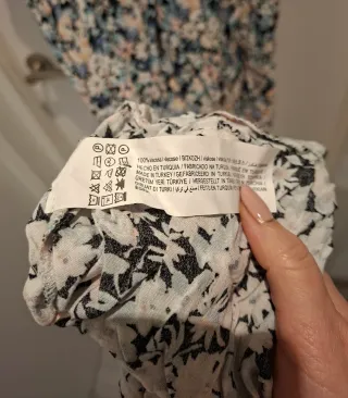 Vestido largo estampado floral