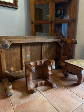 Mueble de salón de nogal