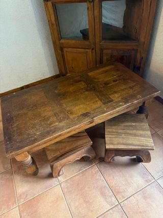 Mueble de salón de nogal