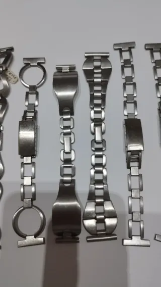 Lote de 15 Brazaletes de acero tipo rally 16mm 18m