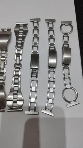 Lote de 15 Brazaletes de acero tipo rally 16mm 18m