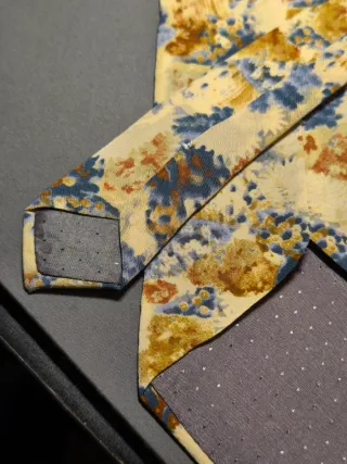 Cravatta fantasia floreale vintage Barton Moda