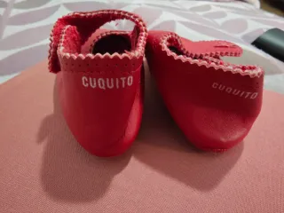 Zapatos Cuquito bebé rojos talla 17