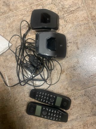 2 Bases Cargador Motorola Inalámbrico