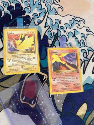 Cartas Pokémon Moltres y Zapdos