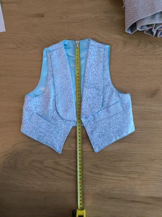 Chaleco huertano bebé azul