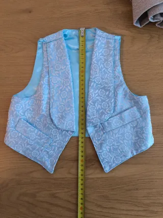 Chaleco huertano bebé azul
