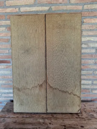 Antiguo espejo tríptico dorado