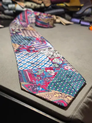 Cravatta fantasia patchwork Giaccomo Larusso