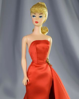 Red Christmas Barbie Dress para Barbie Ponytail