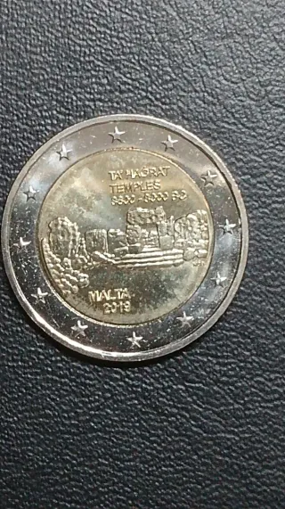Moneda 2€ Malta 2019 Templos Ta Hagrat