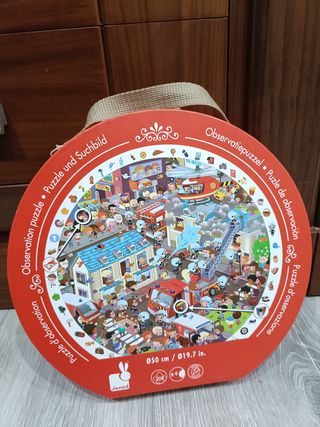 Puzzle Janod Bomberos 208 Piezas
