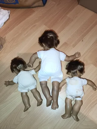 Lote 3 muñecos bebé gestitos