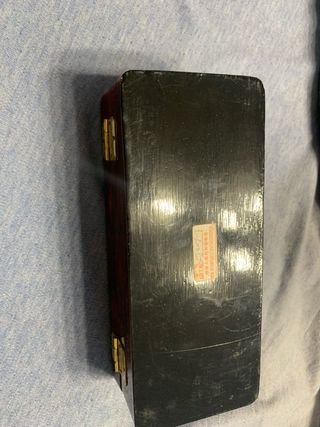 Scatola elegante legno con interno foderato