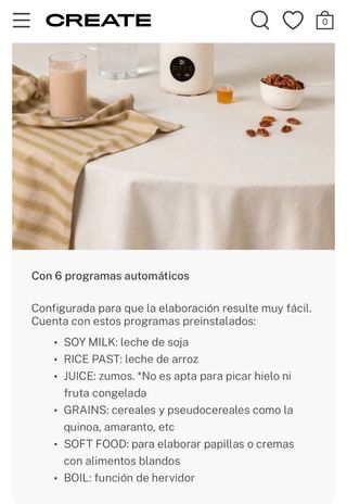 CREATE Vegan Milk Maker Studio 800ml