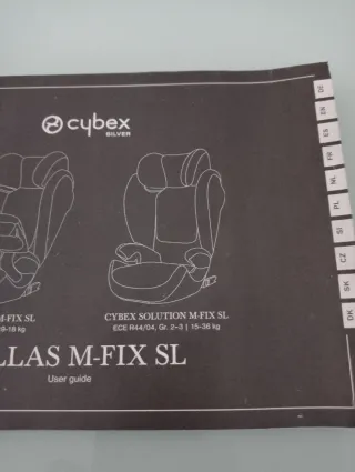 Silla coche Cybex M Fix SL Roja