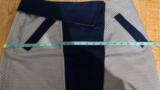 Falda Carolina Herrera Azul y Blanca