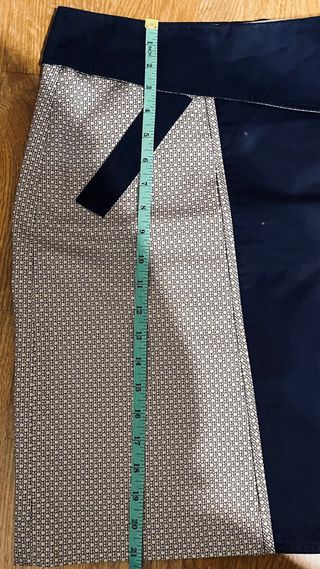 Falda Carolina Herrera Azul y Blanca