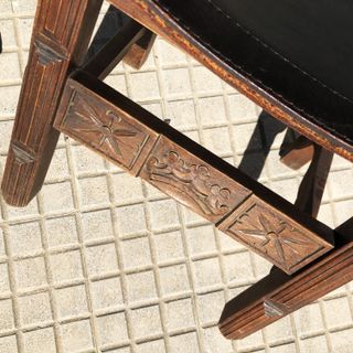 Sillas Vintage Cuero Brutalista 1960 España