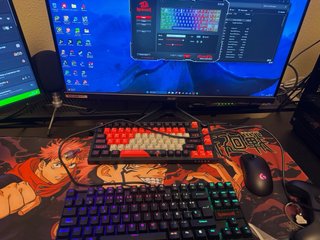 Teclado Mecánico Redragon K552 Kumara Negro