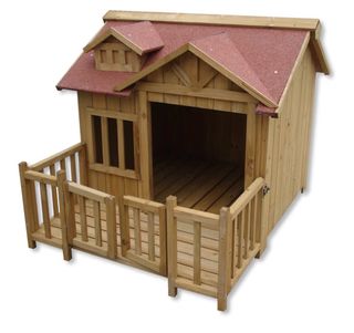 Casa para perro exterior de madera