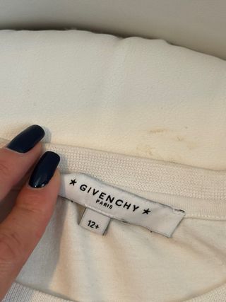 T-shirt Givenchy Paris bianca unisex tg 12 anni