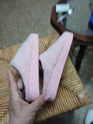 Zapatillas rosas con perro talla 36