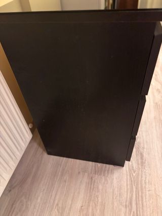 Cómoda Ikea Malm Negra/Marrón