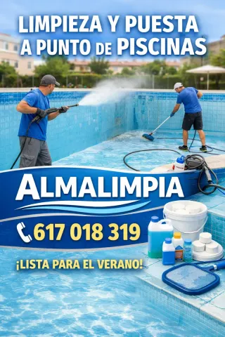 Limpieza y desinfectado de piscinas.