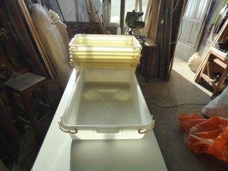 5 Bandejas Plástico 20L Uso Alimentario