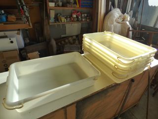 5 Bandejas Plástico 20L Uso Alimentario