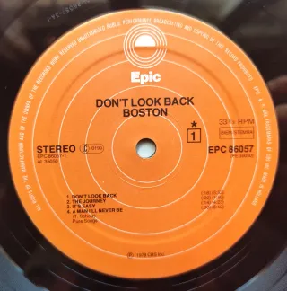 LP 1978 🇪🇺 BOSTON - DON'T LOOK BACK
