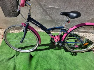 Bicicleta Niña BTWIN Rosa y Azul