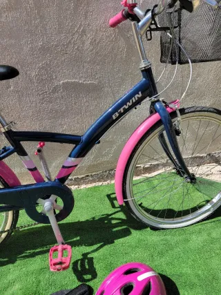 Bicicleta Niña BTWIN Rosa y Azul