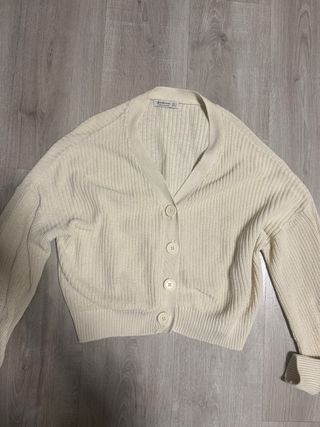 Cárdigan Stradivarius Talla S Beige