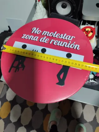 Chapa No molestar zona de reunión
