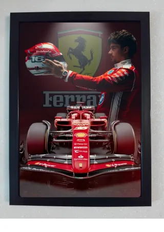 Quadro Ferrari Charles Leclerc