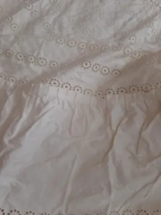 Colcha vintage cama 90 de algodón beige