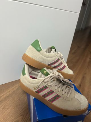 Zapatillas Adidas VL COURT 3.0 Beige/Verde