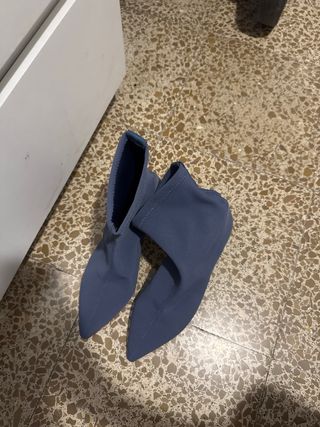 Botines azules mujer hecho en españa
