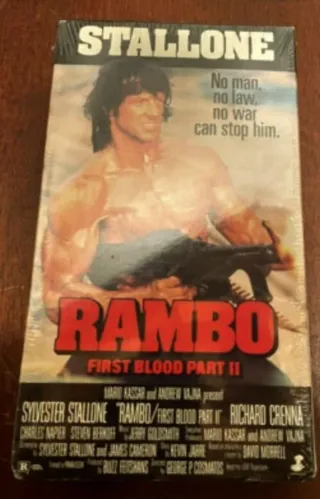 VHS Rambo: First Blood Part II precintado