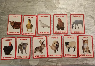 Cartas Aprende a Contar. Animales y Oficios