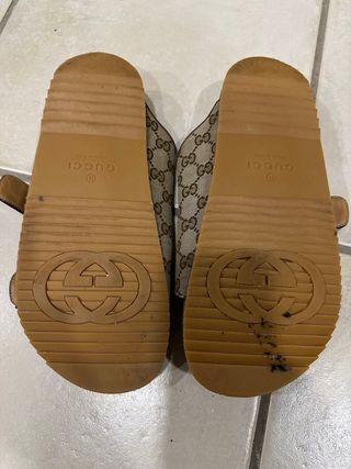 Sandalias Gucci Hombre Talla 42 Beige/Marrón